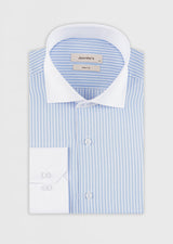 Blue - White Long Sleeve Shirt