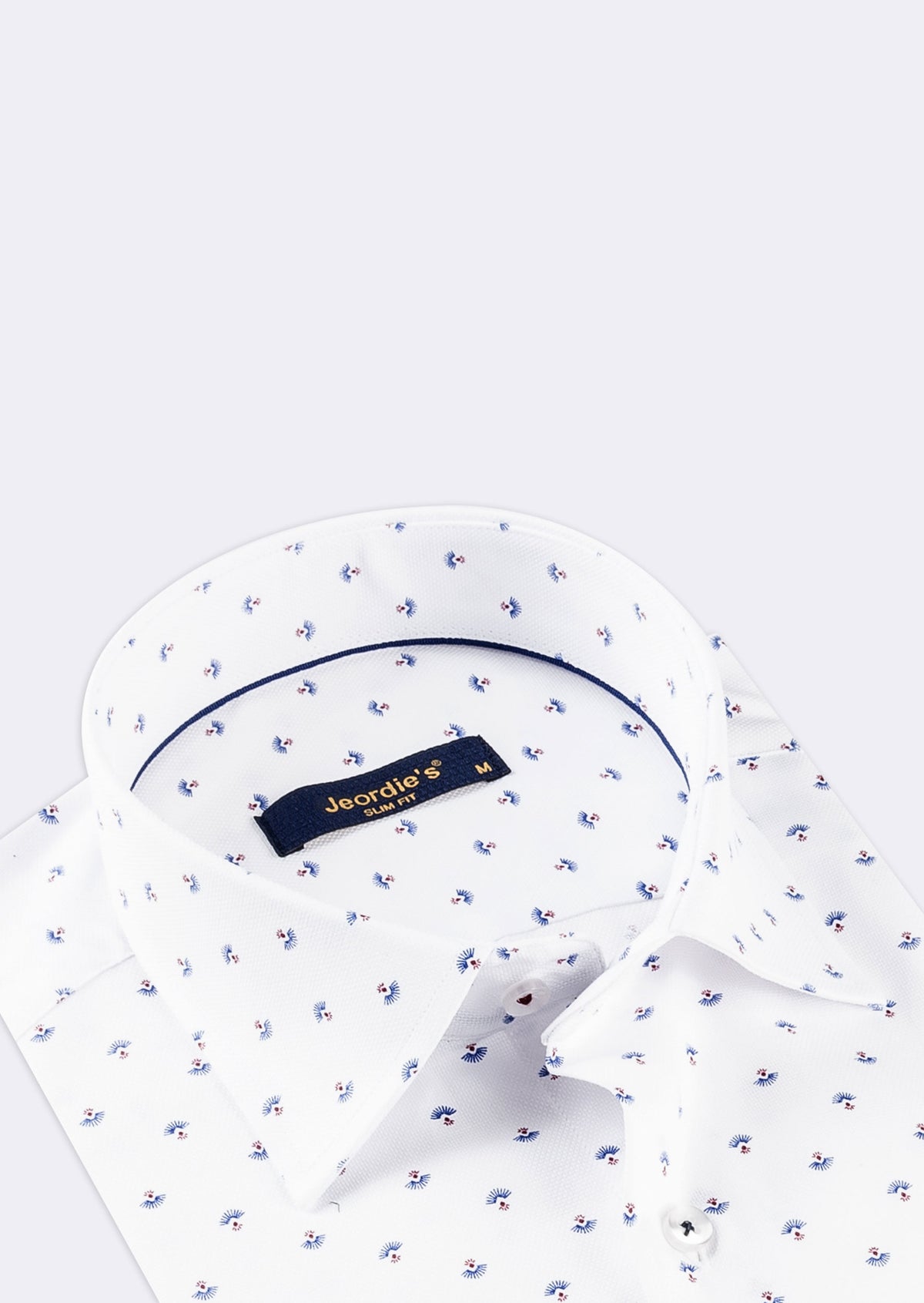 White - Burgundy Short Sleeve Shirt