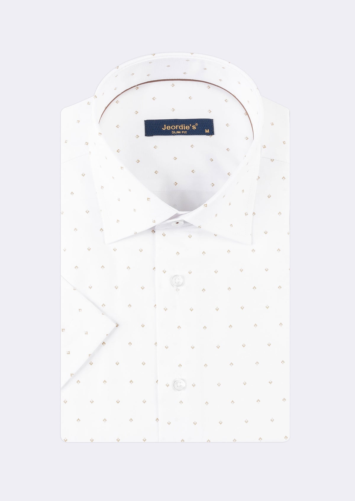 White - Beige Short Sleeve Shirt