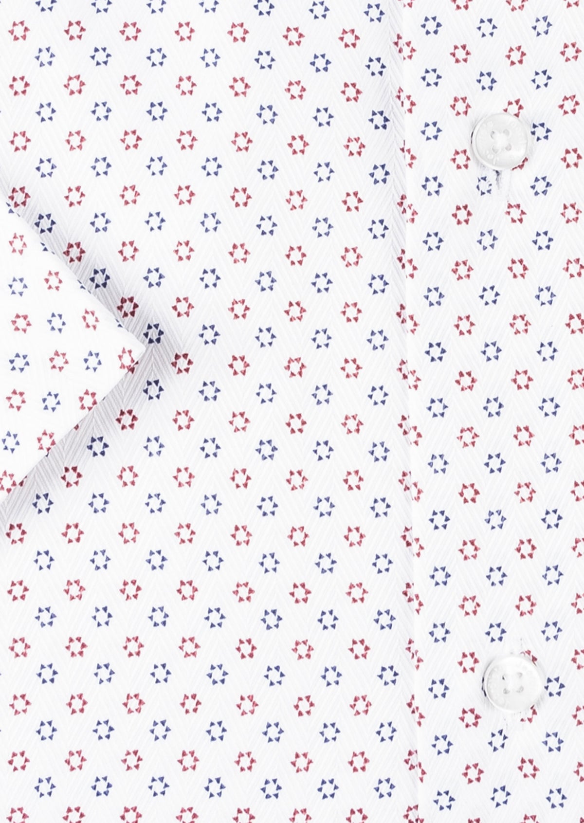 White - Burgundy Short Sleeve Shirt
