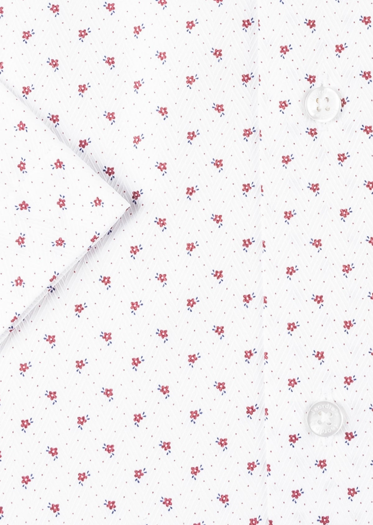 White - Burgundy Short Sleeve Shirt