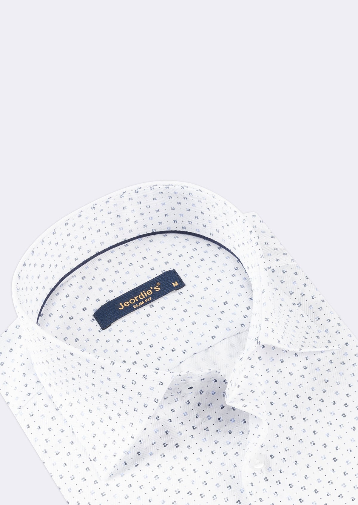 White - Navy Short Sleeve Shirt