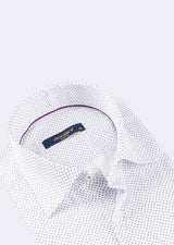 White - Lilac Short Sleeve Shirt
