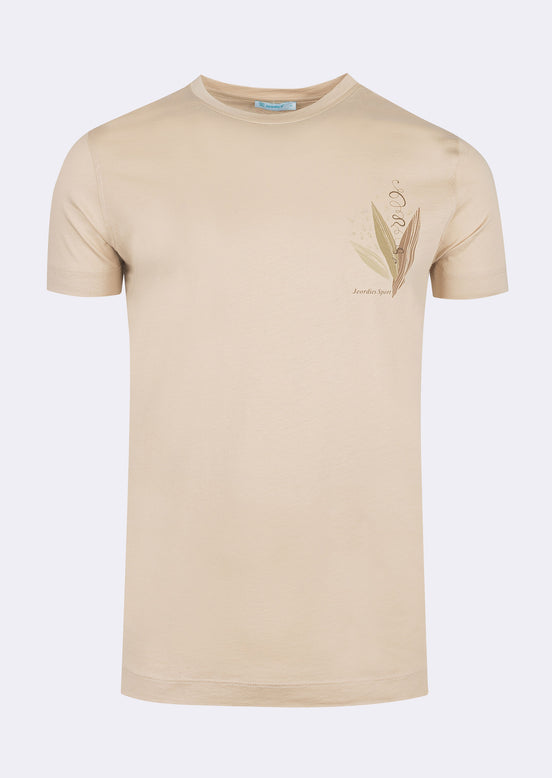 Beige Crew Neck T-shirt