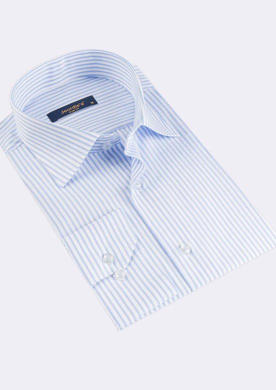 Blue - White Long Sleeve Shirt