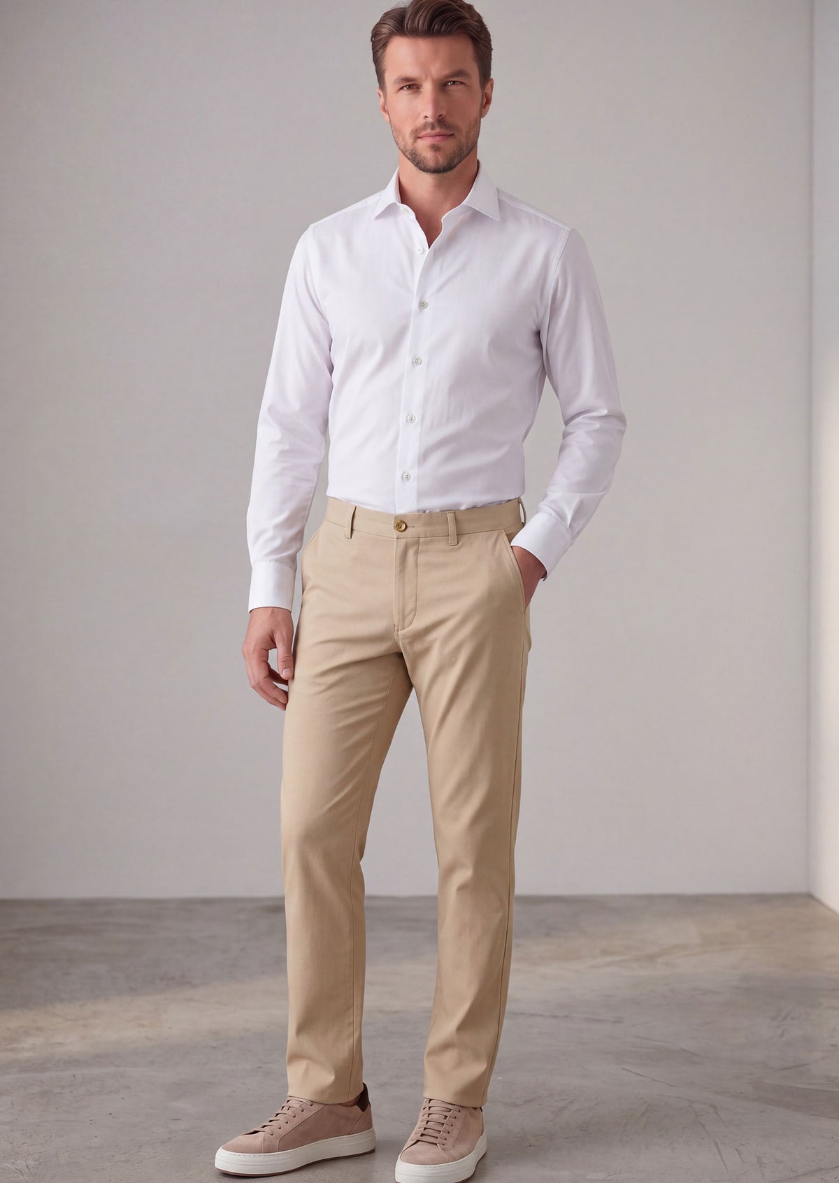 Beige Chino & Casual Pant