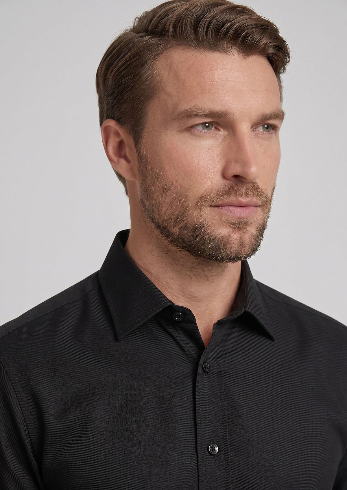 Black Plain Shirt