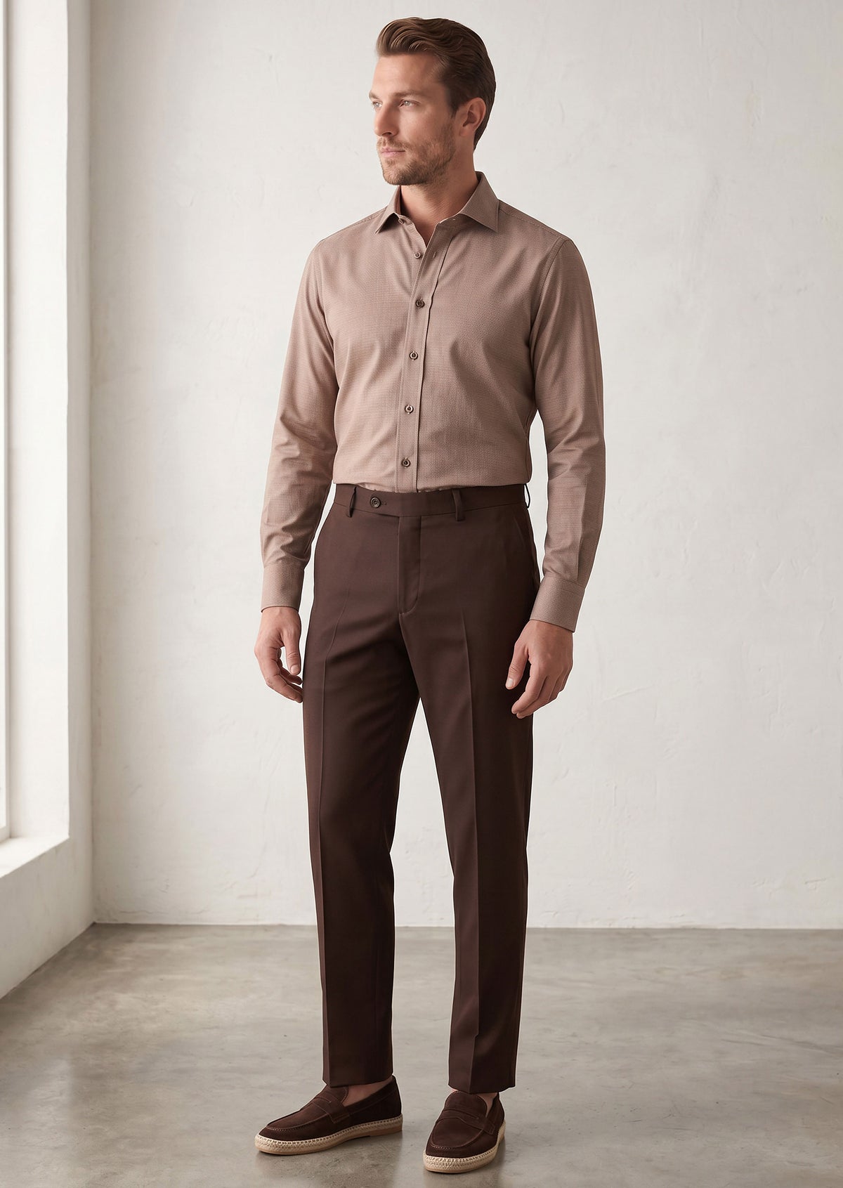 Brown Plain Shirt