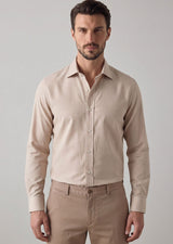 Beige Plain Shirt