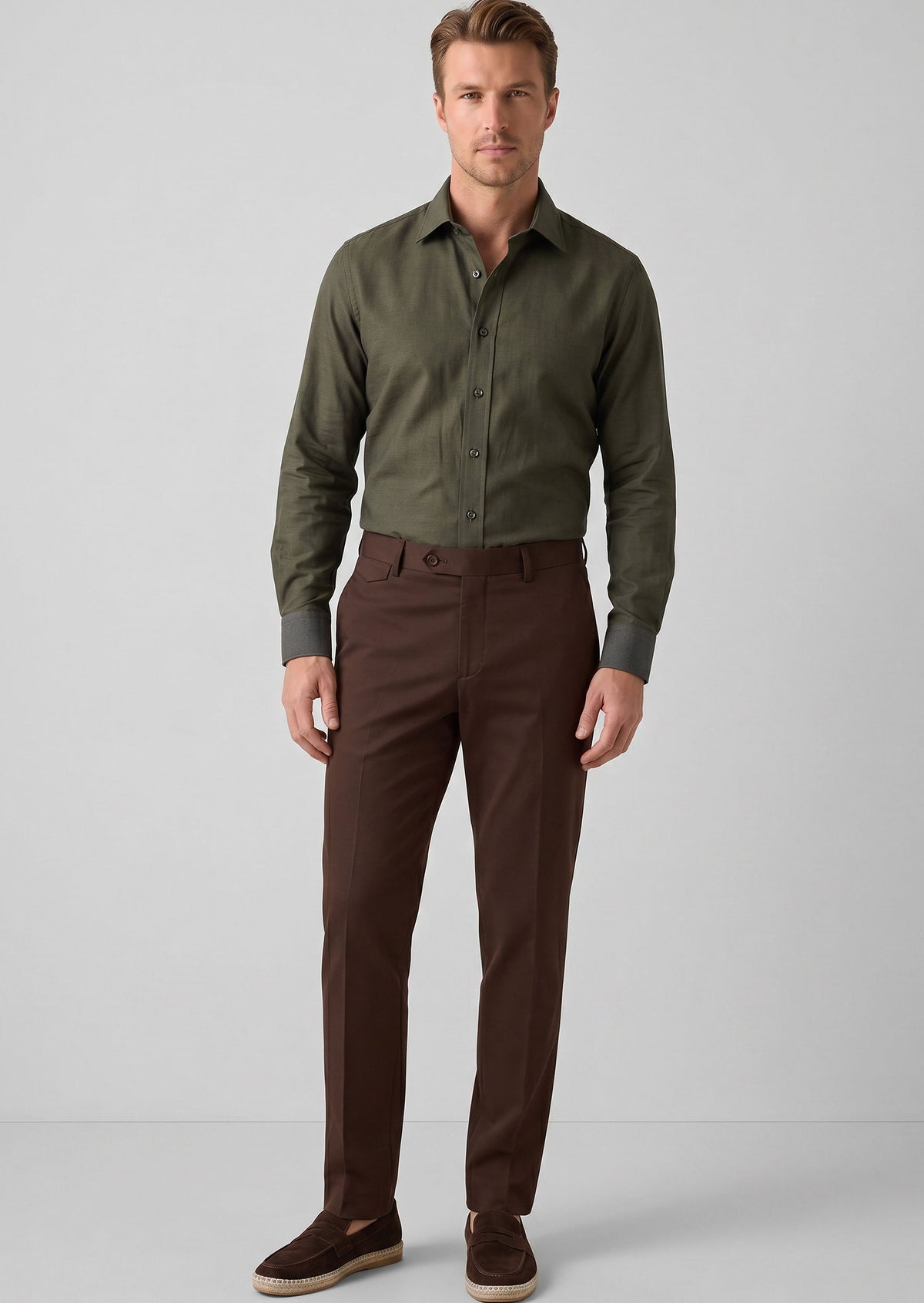Khaki Plain Shirt