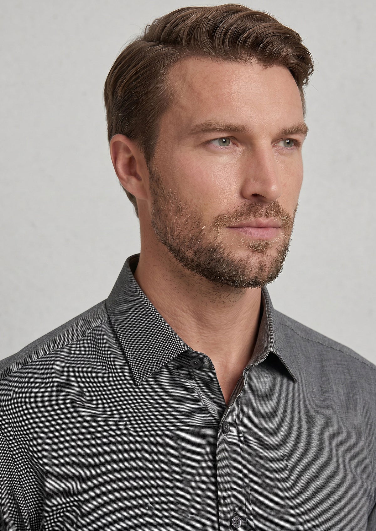 Charcoal Plain Shirt