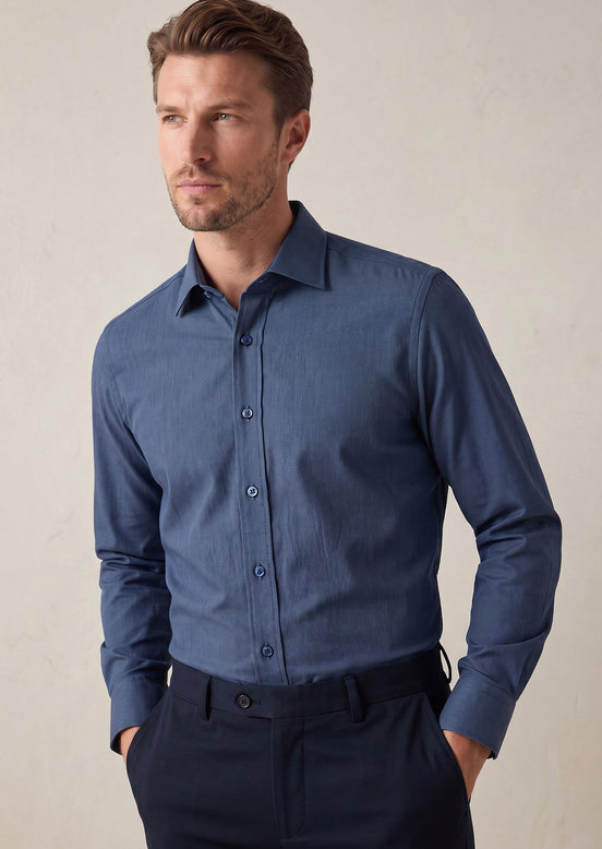 Light Navy Plain Shirt