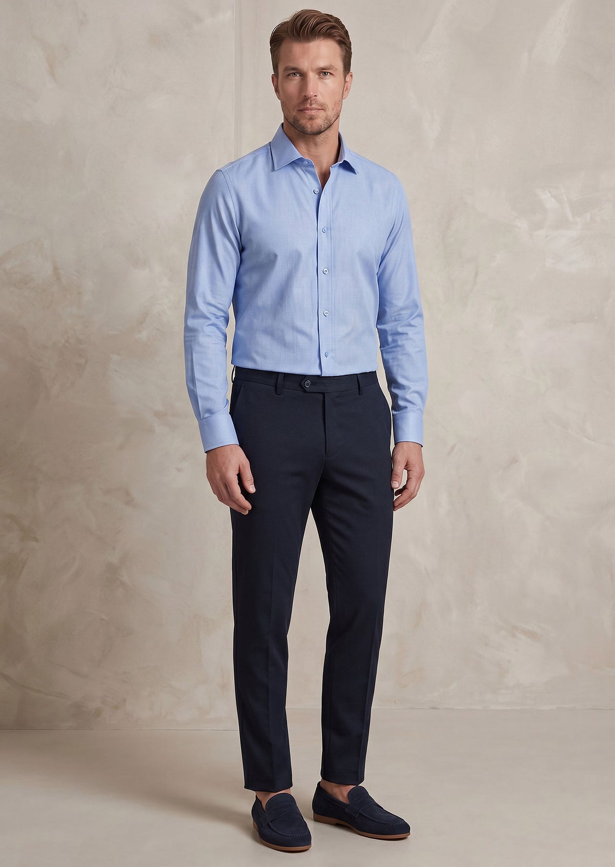 Dark Blue Plain Shirt