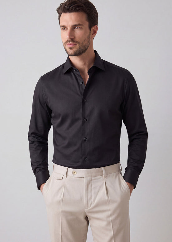 Black Plain Shirt
