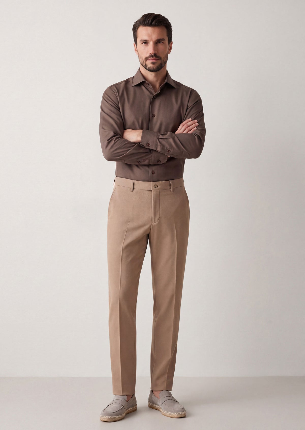Brown Plain Shirt