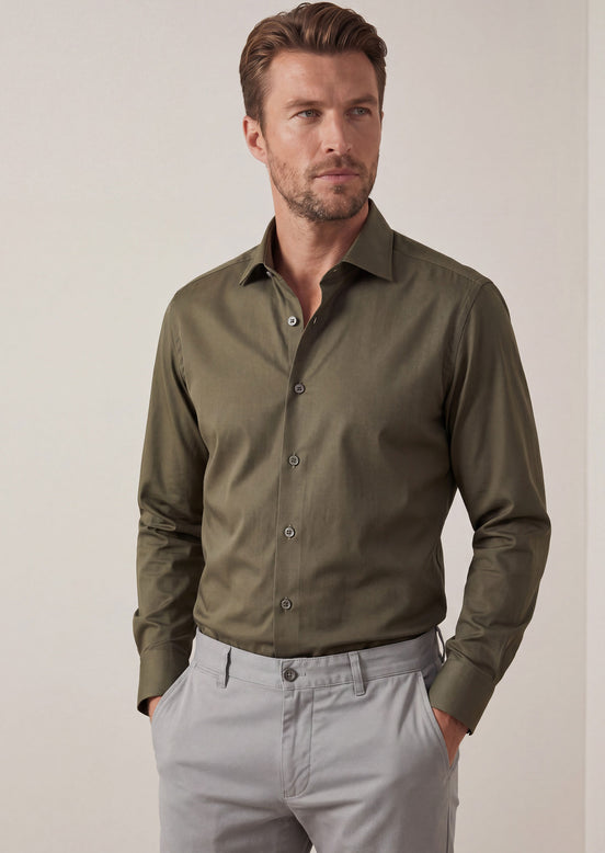 Khaki Plain Shirt