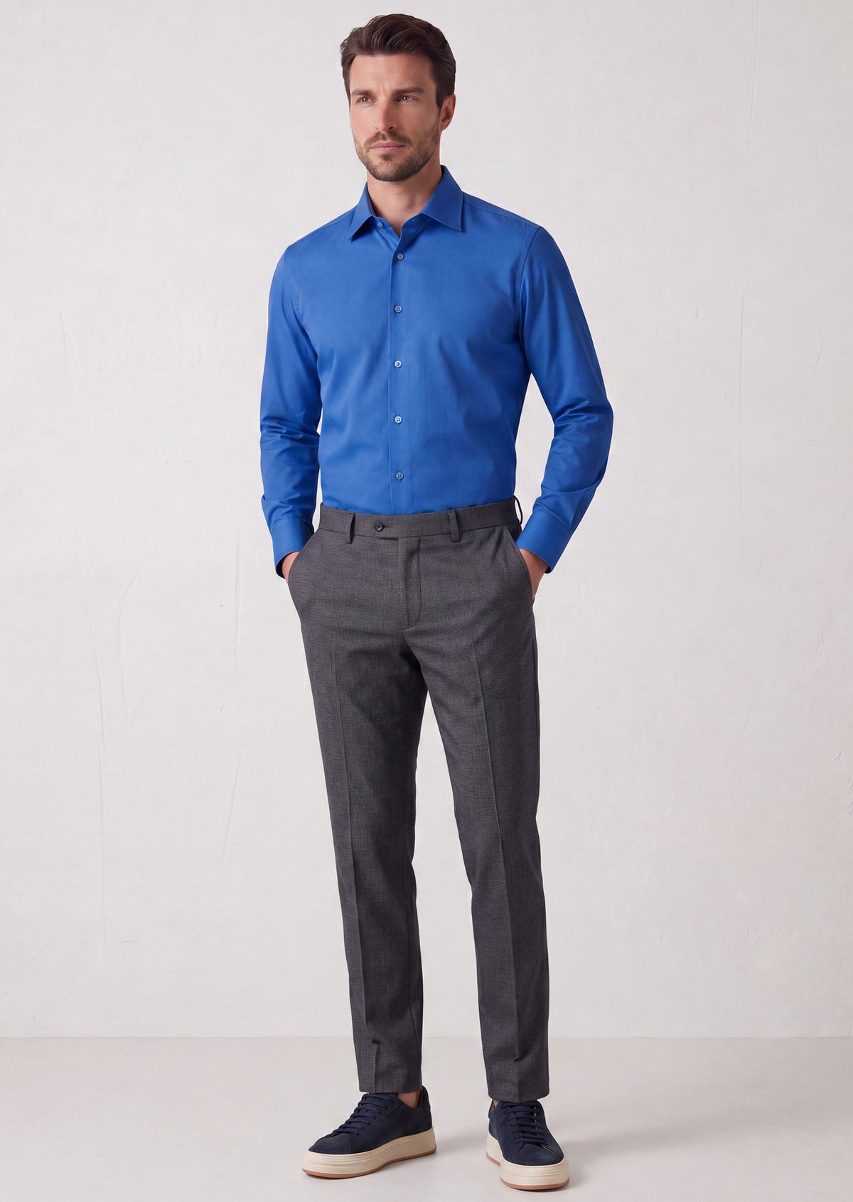 Sax Blue Long Sleeve Shirt