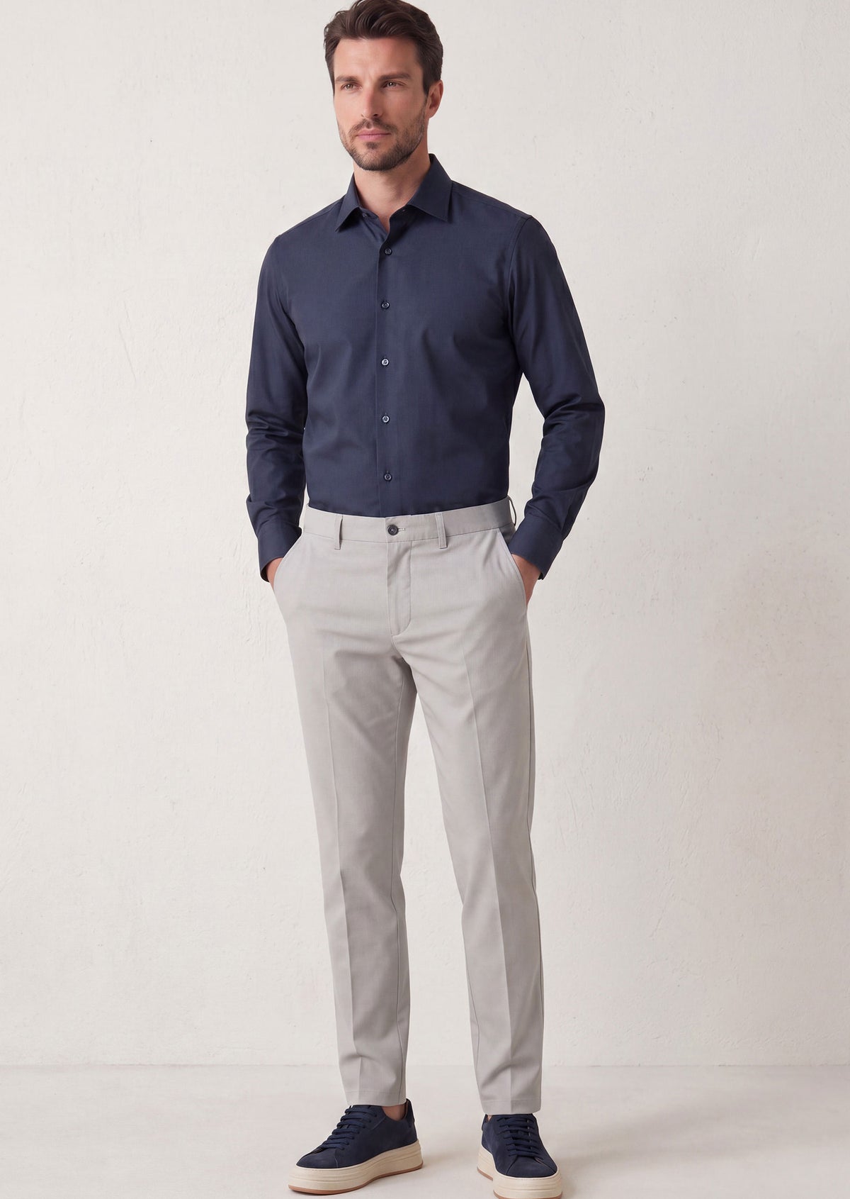 Dark Navy Long Sleeve Shirt