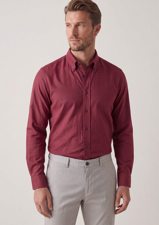 Burgundy Long Sleeve Shirt