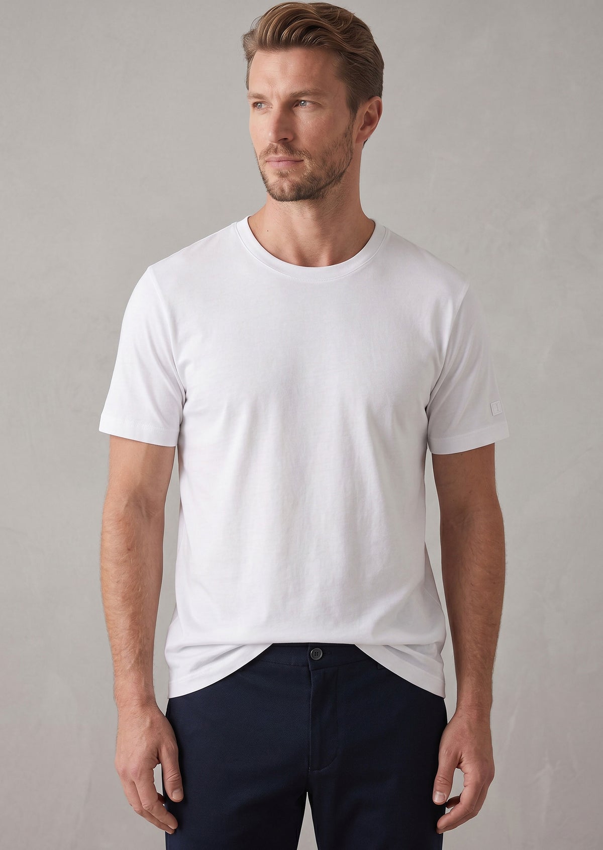 White Crew Neck T-shirt