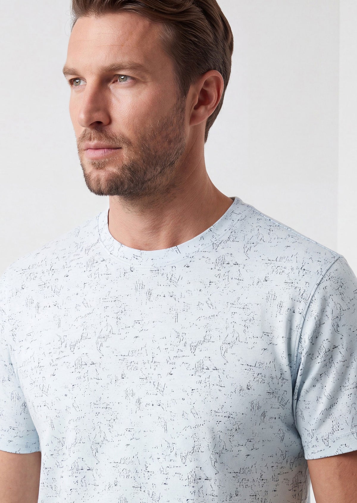 Light Blue Crew Neck T-shirt