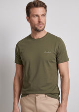 Khaki Crew Neck T-shirt