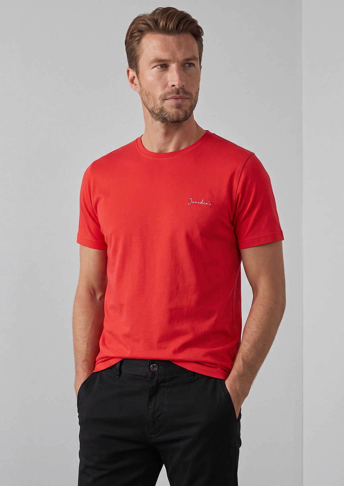 Red Crew Neck T-shirt