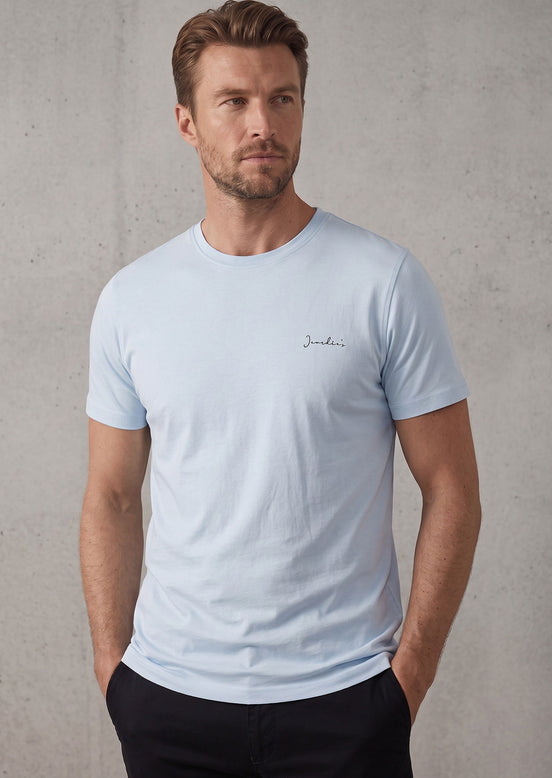 Light Blue Crew Neck T-shirt