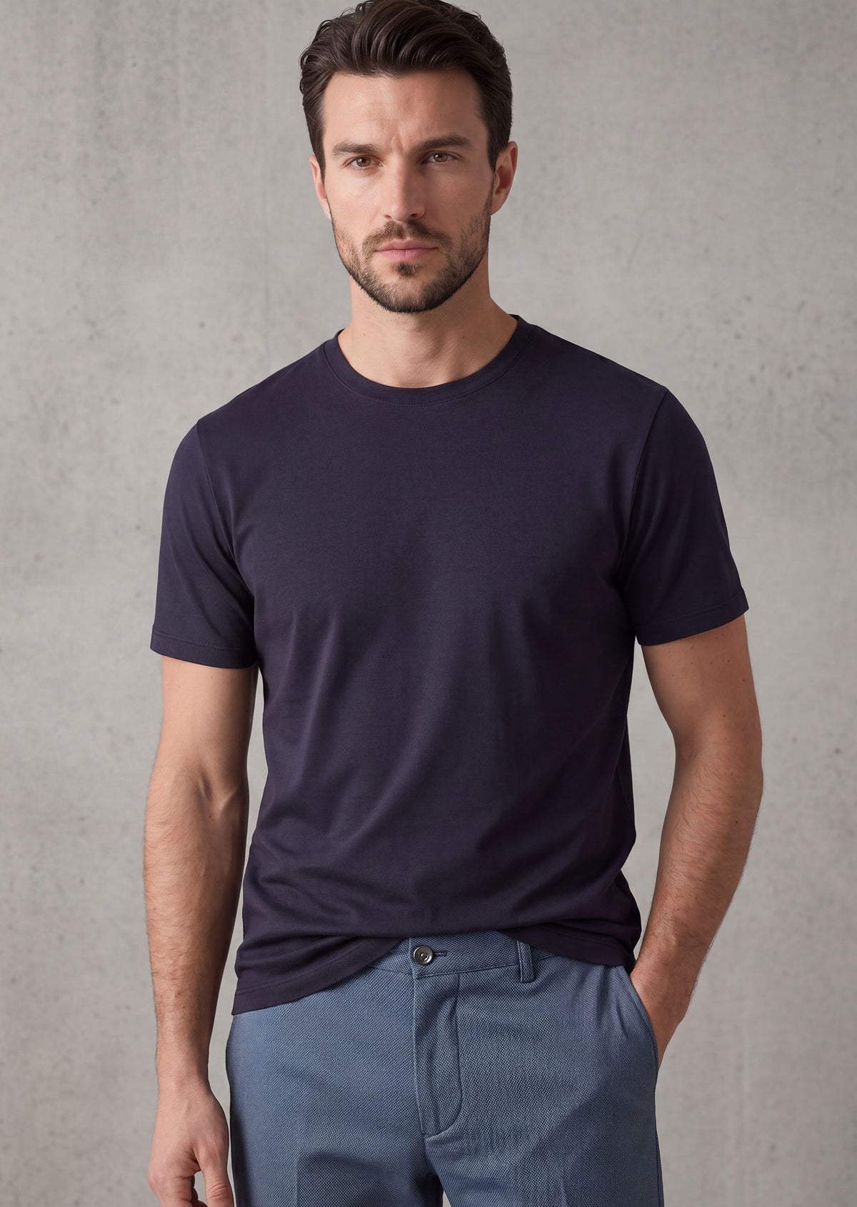 Navy Crew Neck T-shirt