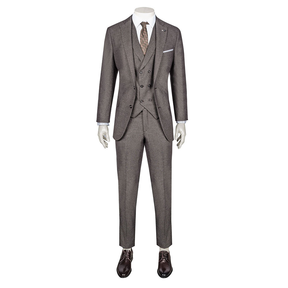 Brown Three-Piece Suit