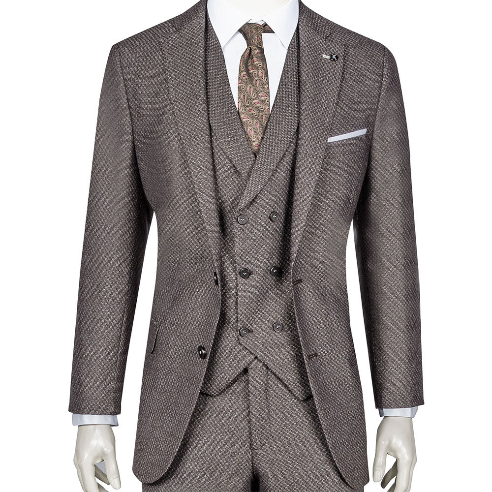 Brown Three-Piece Suit