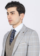 Light Blue Three-Piece Suit