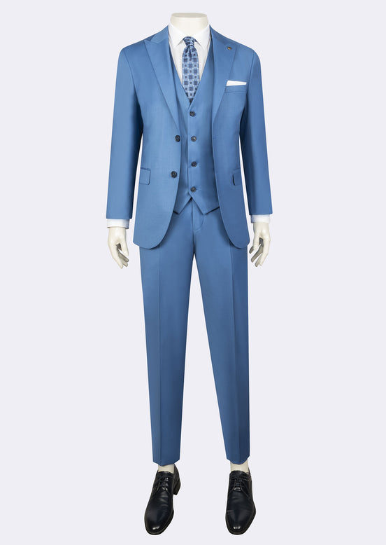 Dark Blue Three-Piece Suit