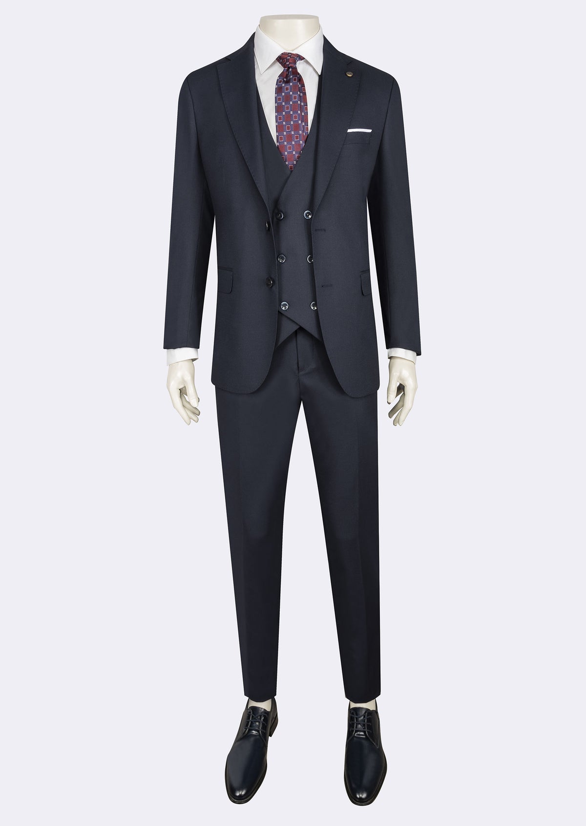 Light Navy Three-Piece Suit