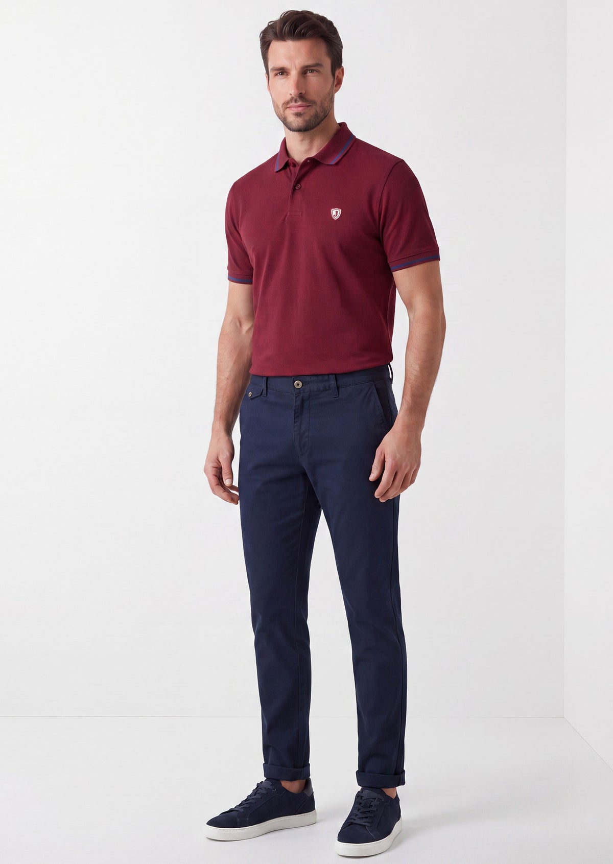 Burgundy Polo T-Shirt