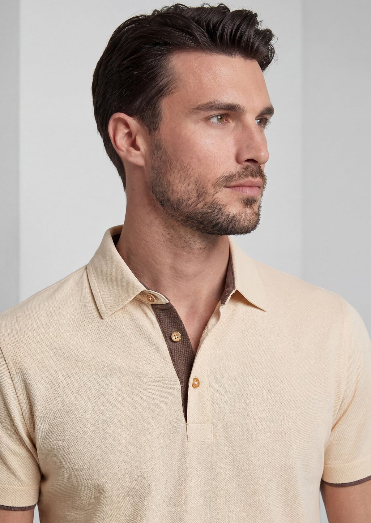 Beige Polo T-Shirt