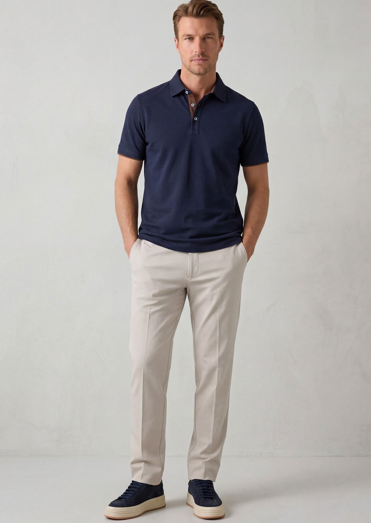 Navy Polo T-Shirt
