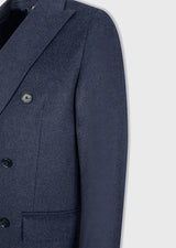 Light Navy Wool Coat
