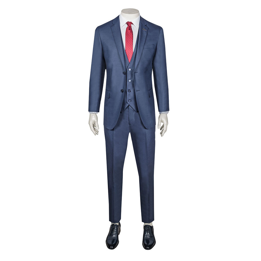 Light Navy Wool Suit