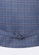 Navy - Burgundy Waistcoat