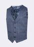 Navy - Tan Waistcoat