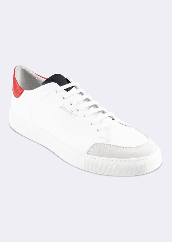 White - Red Trainers