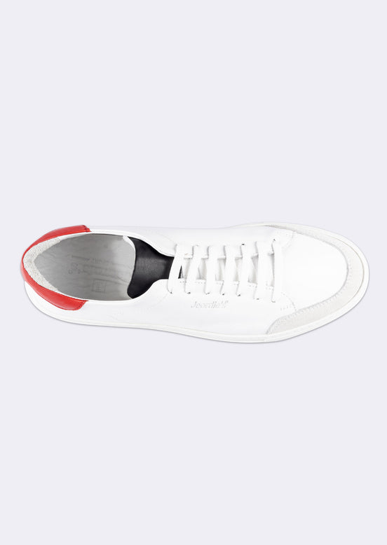 White - Red Trainers