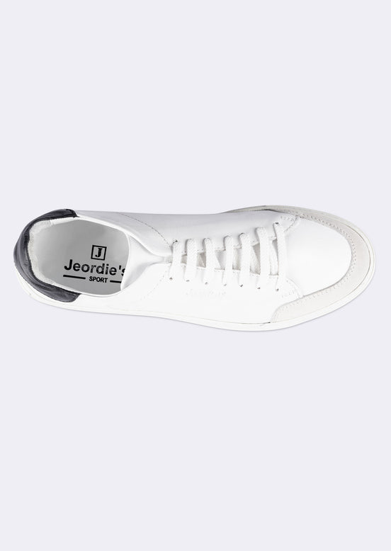 White - Black Trainers