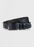 Navy Leather Belt