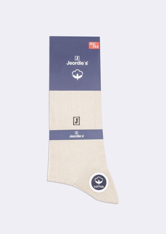 Beige Cotton Sock