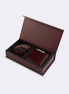 Brown Wallet & Belt Set