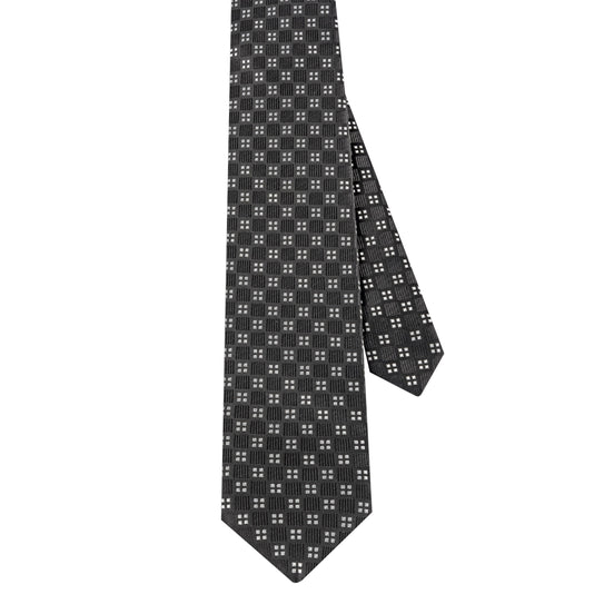Black Patterned Tie