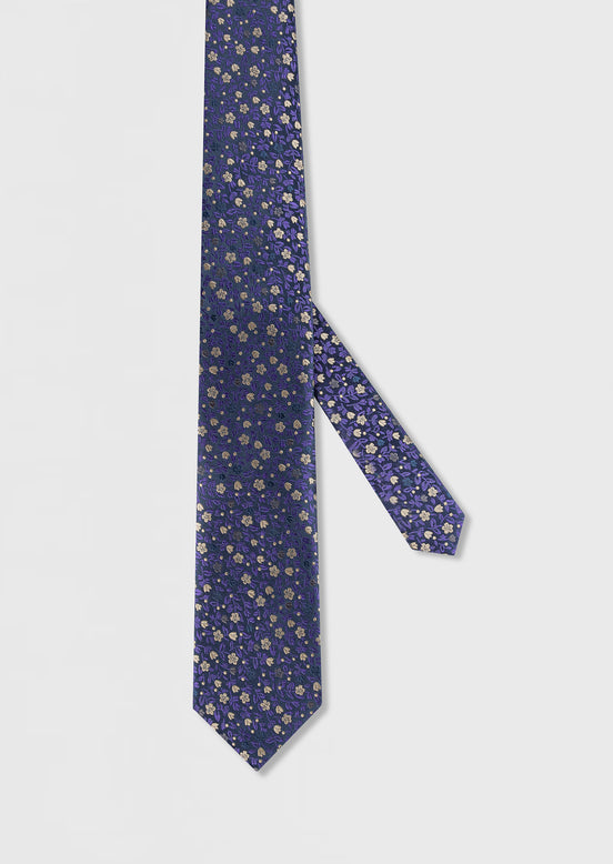Purple Patterned Tie