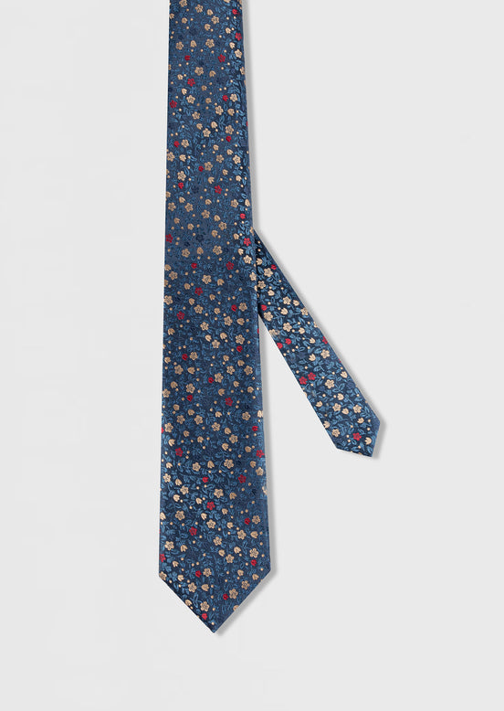 Blue Patterned Tie